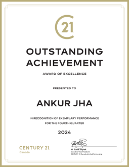Outstanding Achievement Award | Q4 2024 Century 21 Canada