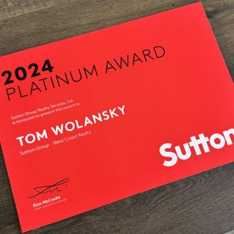 Platinum Award 2024 - Sutton West Coast Realty