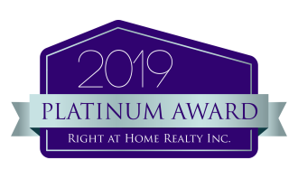 Platinum  Award. Right At Home is the Largest Brokerage in Ontario with over 5000 agents.