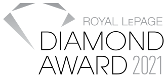 Royal LePage Diamond Award 2021 (Top 3% in marketplace)