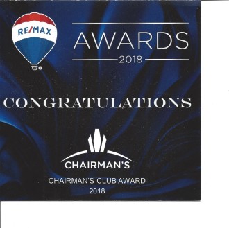 Chairmans Award reaches a sales goal which I have achieved for the last two years