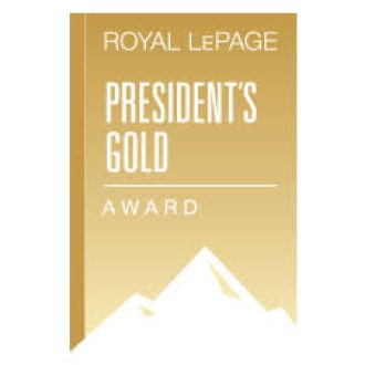 President’s Gold Award*
Award winners represent the top six to ten per cent in  marketplace.