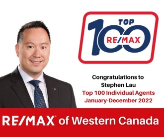 RE/MAX of Western Canada, Top 100 Realtor (2022) / amongst ~6500 agents.