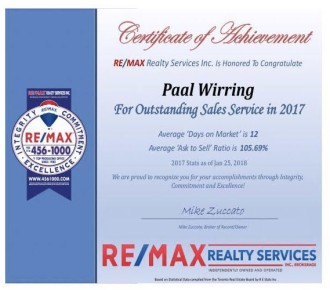 Re/max Outstanding sales service - 2017 