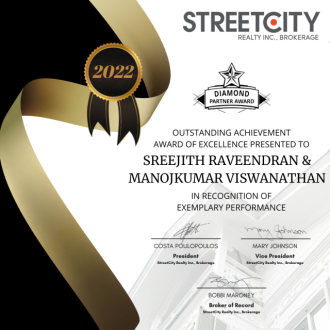 Streetcity Diamond  Partner Award 2022