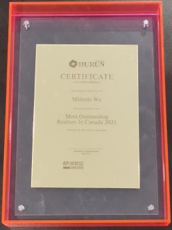 HURUN Most Outstanding Realtor in Canada 2021