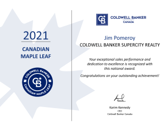 2021 Coldwell Banker Maple Leaf Award
