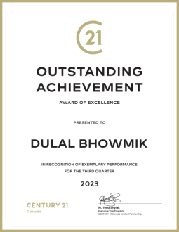 2023 Third Quarter Outstanding Achievement Award